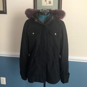 Ugg Coat with Faux Fur Collar